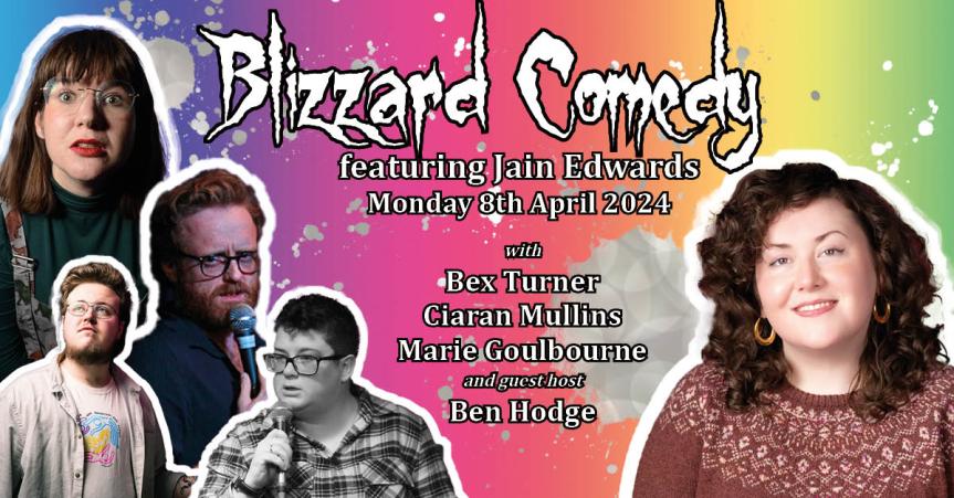 Thank you for coming to Blizzard Comedy LIVE, featuring Jain Edwards